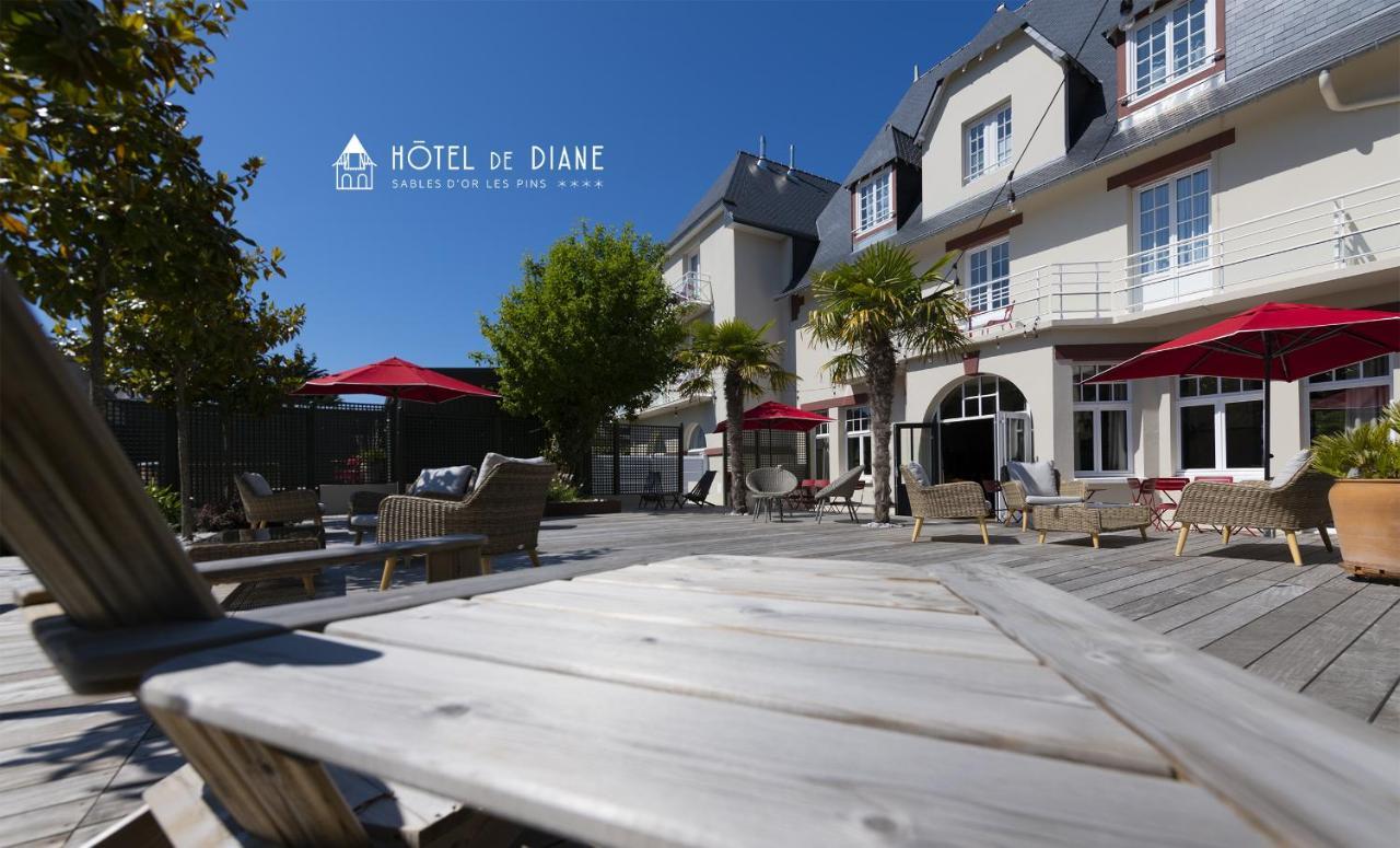 Hotel De Diane Sables-d'Or-les-Pins Bagian luar foto